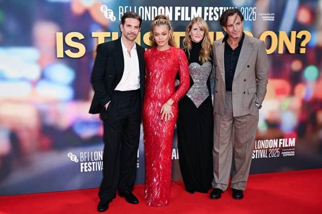 London BFI Is This Thing On Premiere Bradley Cooper, Andra Day, Laura Dern and Will Arnett attending the Is This Thing On? Premiere as part of the BFI London Film Festival in London, England on October 14, 2025. Photo by Aurore Marechal ABACAPRESS.COM London  Copyright: xMarechalxAurore ABACAx