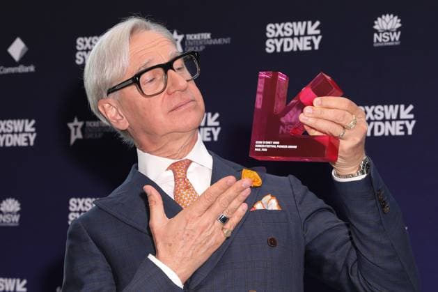 October 15, 2025: Film Director PAUL FEIG receives the inaugural SXSW Sydney Screen Pioneer Award at SXSW Sydney 2025 at the ICC on October 15, 2025 in Sydney, NSW Australia - ZUMAa155 20251015_aaa_a155_016 Copyright: xChristopherxKhouryx