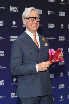 October 15, 2025: Film Director PAUL FEIG receives the inaugural SXSW Sydney Screen Pioneer Award at SXSW Sydney 2025 at the ICC on October 15, 2025 in Sydney, NSW Australia - ZUMAa155 20251015_aaa_a155_021 Copyright: xChristopherxKhouryx