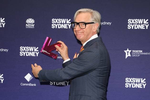 October 15, 2025: Film Director PAUL FEIG receives the inaugural SXSW Sydney Screen Pioneer Award at SXSW Sydney 2025 at the ICC on October 15, 2025 in Sydney, NSW Australia - ZUMAa155 20251015_aaa_a155_022 Copyright: xChristopherxKhouryx