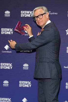 October 15, 2025: Film Director PAUL FEIG receives the inaugural SXSW Sydney Screen Pioneer Award at SXSW Sydney 2025 at the ICC on October 15, 2025 in Sydney, NSW Australia - ZUMAa155 20251015_aaa_a155_024 Copyright: xChristopherxKhouryx