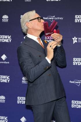 October 15, 2025: Film Director PAUL FEIG receives the inaugural SXSW Sydney Screen Pioneer Award at SXSW Sydney 2025 at the ICC on October 15, 2025 in Sydney, NSW Australia - ZUMAa155 20251015_aaa_a155_026 Copyright: xChristopherxKhouryx