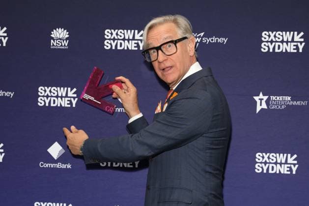 October 15, 2025: Film Director PAUL FEIG receives the inaugural SXSW Sydney Screen Pioneer Award at SXSW Sydney 2025 at the ICC on October 15, 2025 in Sydney, NSW Australia - ZUMAa155 20251015_aaa_a155_027 Copyright: xChristopherxKhouryx