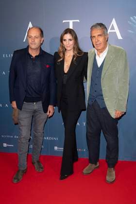 Premiere of the movie -Amata- Cinema Anteo - Milan, Italy Francesco Melzi d™Eril;Elisa Amoroso;Benedetto Habib Premiere of the movie -Amata- Cinema Anteo - Milan, Italy 14th October 2025  Copyright: xJohnnyxDallaxLibera SGPx