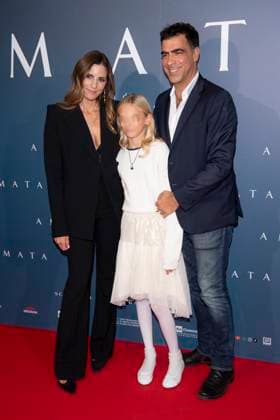 Premiere of the movie -Amata- Cinema Anteo - Milan, Italy Elisa Amoruso;Nina Zampollo;Gianluigi Zampollo Premiere of the movie -Amata- Cinema Anteo - Milan, Italy 14th October 2025  Copyright: xJohnnyxDallaxLibera SGPx