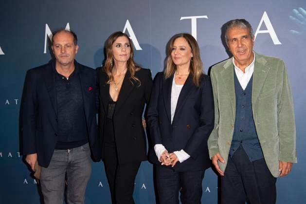 Premiere of the movie -Amata- Cinema Anteo - Milan, Italy Francesco Melzi d™Eril;Elisa Amoruso;Ilaria Bernardini;Benedetto Habib Premiere of the movie -Amata- Cinema Anteo - Milan, Italy 14th October 2025  Copyright: xJohnnyxDallaxLibera SGPx
