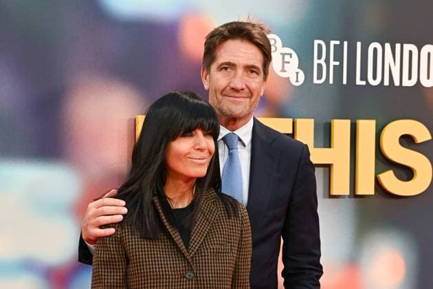 Kris Thykier and Claudia Winkleman attends Is This Thing On? Premiere during the BFI London Film Festival, at the Southbank Centre, Royal Festival Hall in London, England. UK. Tuesday 14th October 2025 Copyright: xJamesxWarrenx adz85056