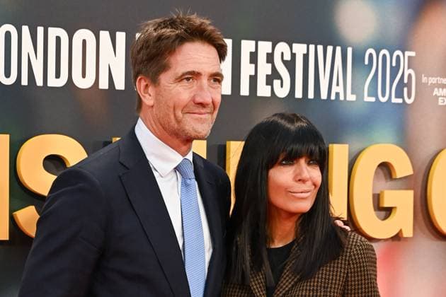 Kris Thykier and Claudia Winkleman attends Is This Thing On? Premiere during the BFI London Film Festival, at the Southbank Centre, Royal Festival Hall in London, England. UK. Tuesday 14th October 2025 Copyright: xJamesxWarrenx adz85057