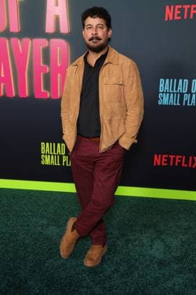Los Angeles Special Screening Of Netflix s Ballad Of A Small Player 14 October 2025 . Los Angeles, California - Jon Huertas At Los Angeles Special Screening Of Netflix s Ballad Of A Small Player held at The Egyptian Theater in Los Angeles., Credit:Sadou Faye Avalon United States, CA, Los Angeles, The Egyptian Theater  Copyright: xSadouxFayex xAvalonx 1045623027