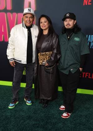 Los Angeles Special Screening Of Netflix s Ballad Of A Small Player 14 October 2025 . Los Angeles, California - Lissa Espinosa, Nicholas Turturro, Nicholas Turturro III At Los Angeles Special Screening Of Netflix s Ballad Of A Small Player held at The Egyptian Theater in Los Angeles., Credit:Sadou Faye Avalon United States, CA, Los Angeles, The Egyptian Theater  Copyright: xSadouxFayex xAvalonx 1045624070