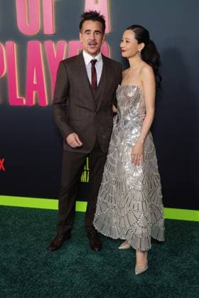14 October 2025 - Los Angeles, California - Colin Farrell, Fala Chen. Los Angeles Special Screening Of Netflix s Ballad Of A Small Player held at The Egyptian Theater. Los Angeles USA - ZUMAa123 20251014_zaa_a123_123 Copyright: xADx