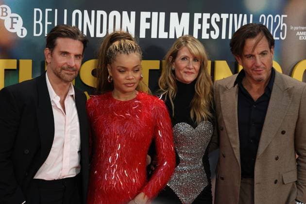 UK premiere of Is This Thing On? Bradley Cooper, Andra Day, Laura Dern and Will Arnett at the UK premiere of Is This Thing On? during the 69th BFI London Film Festival at The Royal Festival Hall in London. London Royal Festival Hall UK Copyright: xFredxDuvalx