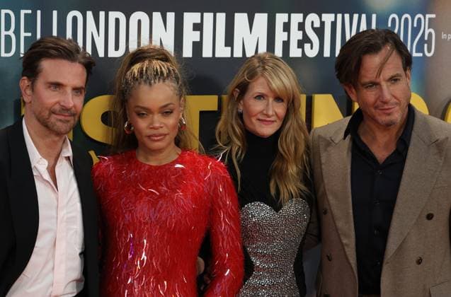 UK premiere of Is This Thing On? Bradley Cooper, Andra Day, Laura Dern and Will Arnett at the UK premiere of Is This Thing On? during the 69th BFI London Film Festival at The Royal Festival Hall in London. London Royal Festival Hall UK Copyright: xFredxDuvalx