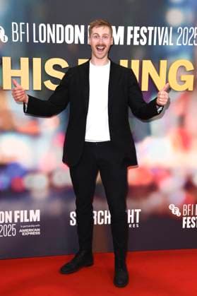 Fred Askwith at the premiere of the feature film Is This Thing On at the 69 BFI London Film Festival 2025 at the Royal Festival Hall London, 14 10 2025 Foto:xS.xVasx xFuturexImagex thing_5002