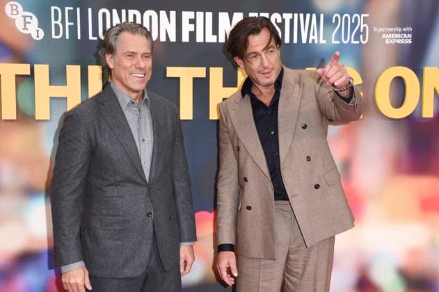 John Bishop and Will Arnett at the premiere of the feature film Is This Thing On at the 69 BFI London Film Festival 2025 at the Royal Festival Hall London, 14 10 2025 Foto:xS.xVasx xFuturexImagex thing_5018