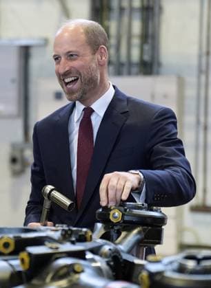 . 15 10 2025. Wallingford, United Kingdom. Prince William and Crown Prince Hussein of Jordan during a visit to RAF Benson in Wallingford, United Kingdom.  xPoolx xi-Imagesx IIM-26304-0020
