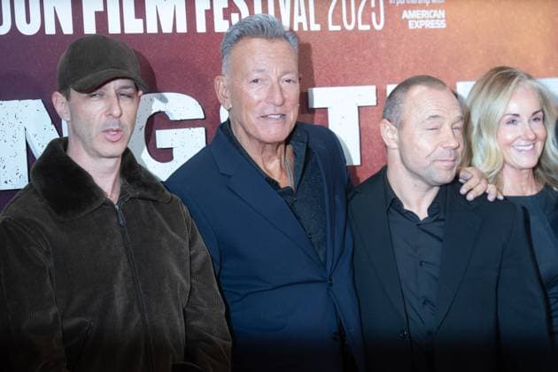 London Film Festival 2025 - Springsteen: Deliver Me from Nowhere Arrivals at Royal Festival Hall, Southbank, London Jeremy Strong, Bruce Springsteen, Stephen Graham attends the Headline Gala of Springsteen: Deliver Me from Nowhere at The 69th BFI London Film Festival at Royal Festival Hall, Southbank, London, England, UK on Wednesday 15 October, 2025., Credit:Justin Ng Avalon  Copyright: xJustinxNgx xAvalonx 1045764226