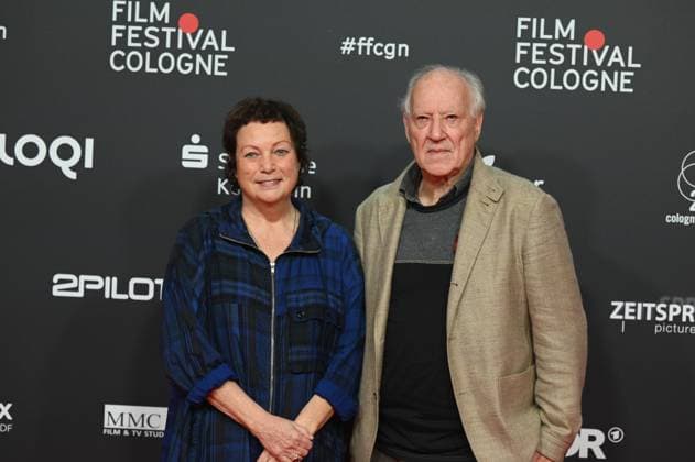 Martina Richter is Managing Director Filmfestival Cologne and , l r, Director Werner Herzog comes to the screening of the film GHOST ELEPHANTS as part of the Film Festival Cologne FFCGN