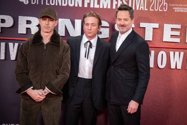 Springsteen: Deliver Me from Nowhere Headline Gala - The 69th BFI London Film Festival - 15 Oct 2025 Jeremy Strong, Jeremy Allen White and Scott Cooper attend the Springsteen: Deliver Me from Nowhere Headline Gala at the 69th BFI London Film Festival at The Royal Festival Hall. London United Kingdom Copyright: xLoredanaxSangiulianox xSOPAxImagesx LSangiuliano-7476