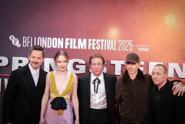 Springsteen: Deliver Me from Nowhere Headline Gala - The 69th BFI London Film Festival - 15 Oct 2025 (L-R) Scott Cooper, Odessa Young, Jeremy Allen White, Jeremy Strong and Stephen Graham attend the Springsteen: Deliver Me from Nowhere Headline Gala at the 69th BFI London Film Festival at The Royal Festival Hall. London United Kingdom Copyright: xLoredanaxSangiulianox xSOPAxImagesx LSangiuliano-7547
