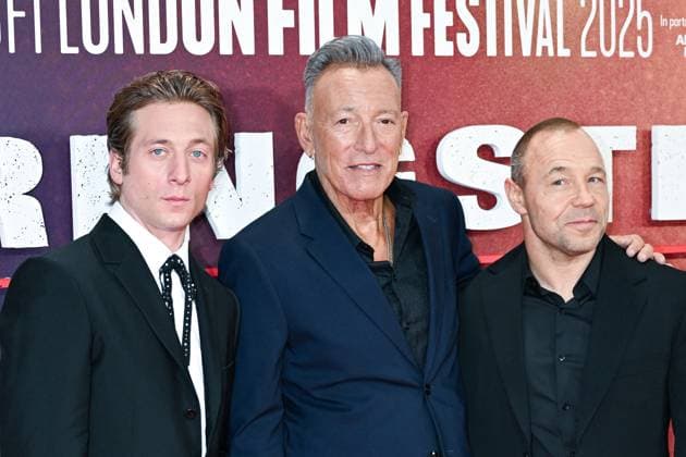 London BFI Springsteen Deliver Me from Nowhere Premiere Jeremy Allen White, Bruce Springsteen and Stephen Graham attending the Springsteen: Deliver Me from Nowhere Premiere as part of the BFI London Film Festival in London, England on October 15, 2025. Photo by Aurore Marechal ABACAPRESS.COM London  Copyright: xMarechalxAurore ABACAx