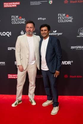 Dead Of Winter Photo Call In Cologne Brian Kirk, the film director, and Maximillian Leo, the film producer, pose for pictures during the Dead of Winter photo call at Film Palast during the Cologne Film Festival in Cologne, Germany, on October 15, 2025. cologne Germany  Copyright: xYingxTangx originalFilename: tang-notitle251015_npmwz.jpg