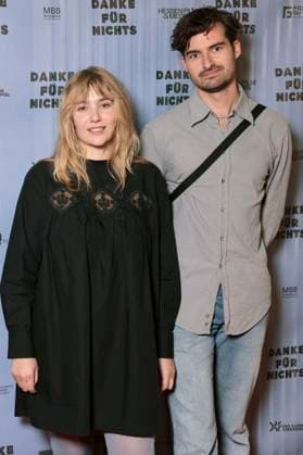 Stella Marie Markert with companion at the premiere of the movie Danke für nichts at the Filmtheater Colosseum Berlin, 15 10 2025 Foto:xS.xGabschx xFuturexImagex danke_5004