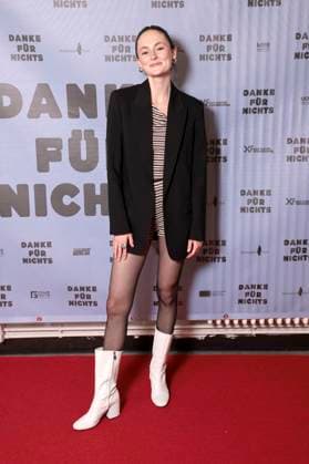 Lea van Acken at the premiere of the movie Danke für nichts at the Filmtheater Colosseum Berlin, 15 10 2025 Foto:xS.xGabschx xFuturexImagex danke_5027