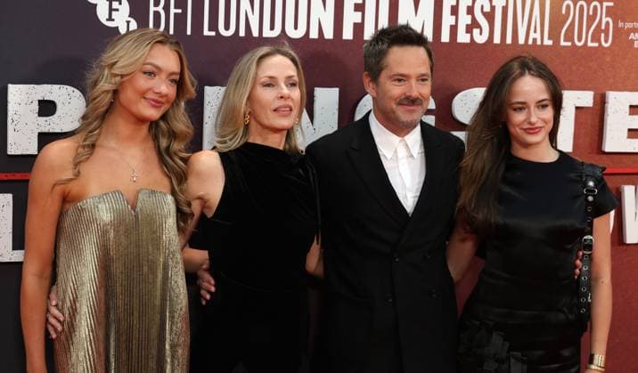 UK premiere of Springsteen: Deliver Me Scott Cooper and family at the UK premiere of Springsteen: Deliver Me from Nowhere at the 69th BFI London Film Festival. London Royal Festival Hall UK Copyright: xFredxDuvalx