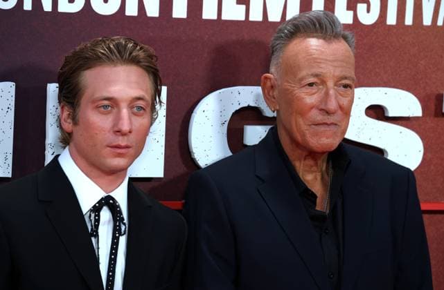 UK premiere of Springsteen: Deliver Me Jeremy Allen White and Bruce Springsteen at the UK premiere of Springsteen: Deliver Me from Nowhere at the 69th BFI London Film Festival. London Royal Festival Hall UK Copyright: xFredxDuvalx