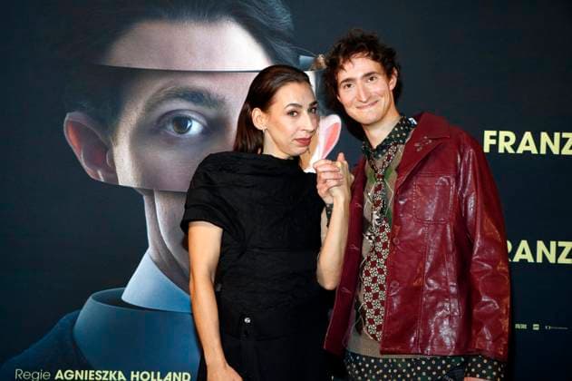 Carol Schuler and Idan Weiss at the premiere of the movie Franz K at the Delphi Filmpalast am Zoo Berlin, 15 10 2025 Foto:xA.xBuggex xFuturexImagex franz_5071
