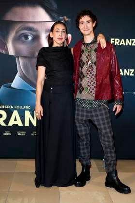 Carol Schuler and Idan Weiss at the premiere of the movie Franz K at the Delphi Filmpalast am Zoo Berlin, 15 10 2025 Foto:xA.xBuggex xFuturexImagex franz_5072