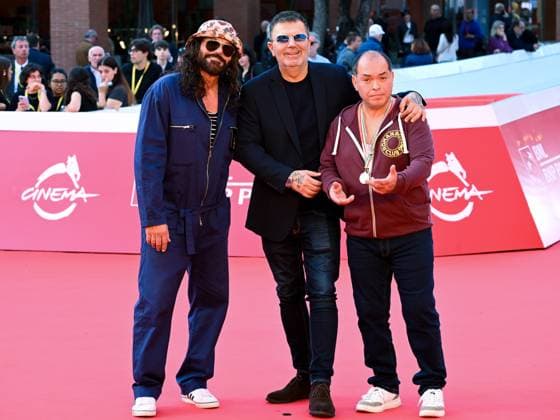 Roma Cinema Fest 2025, day 2 - Red carpet for the film Bombolo - Core De Roma. Pictured is Stefano Calvagna and lookalikes of Thomas Milian and Bombolo.  Copyright: xMaurizioxD Avanzox xipa-agency.netx xDxAvanzo Provvisionatox IPA_Agency_IPA66660464