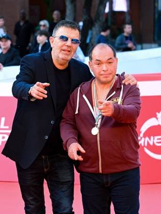 Roma Cinema Fest 2025, day 2 - Red carpet for the film Bombolo - Core De Roma. Pictured is Stefano Calvagna and lookalikes of Thomas Milian and Bombolo.  Copyright: xMaurizioxD Avanzox xipa-agency.netx xDxAvanzo Provvisionatox IPA_Agency_IPA66660470