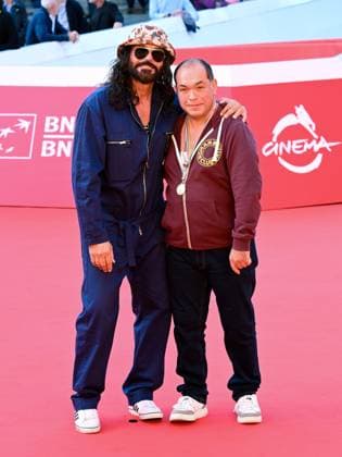 Rome Cinema Fest 2025, Day 2 - Red carpet for the film Bombolo - Core De Roma. Pictured are Thomas Milian and Bombolo s lookalikes.  Copyright: xMaurizioxD Avanzox xipa-agency.netx xDxAvanzo Provvisionatox IPA_Agency_IPA66660473