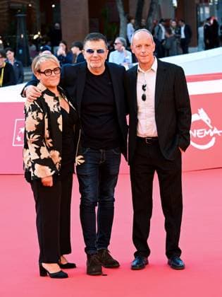 Rome Cinema Fest 2025, Day 2 - Red carpet for the film Bombolo - Core De Roma. Pictured are Stefano Calvagna, Stefania, and Alessandro Lechner.  Copyright: xMaurizioxD Avanzox xipa-agency.netx xDxAvanzo Provvisionatox IPA_Agency_IPA66660475
