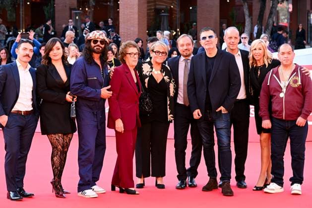 Rome Cinema Fest 2025, Day 2 - Red carpet for the film Bombolo - Core De Roma. Pictured: Stefania and Alessandro Lechner  Copyright: xMaurizioxD Avanzox xipa-agency.netx xDxAvanzo Provvisionatox IPA_Agency_IPA66660483