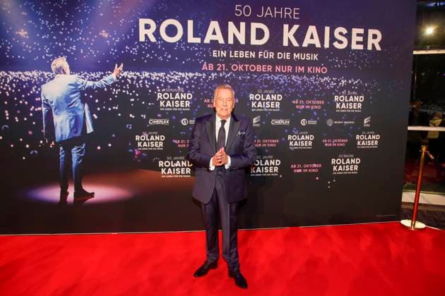 World premiere of the Roland Kaiser concert film 50 years of Roland Kaiser A life for music in Münster Münster, 16 10 2025 Roland Kaiser at the world premiere of the Roland Kaiser concert film in Münster NRW Copyright: xMatthiasxGränzdörferx