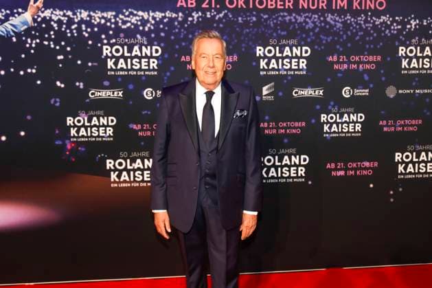 World premiere of the Roland Kaiser concert film 50 years of Roland Kaiser A life for music in Münster Münster, 16 10 2025 Roland Kaiser at the world premiere of the Roland Kaiser concert film in Münster NRW Copyright: xMatthiasxGränzdörferx