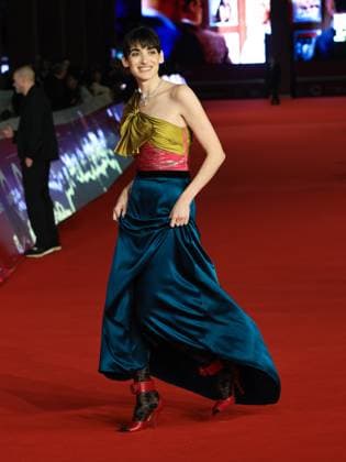 Rome: Rome Cinema Fest 2025, evening 2 - Red carpet screening of Breve Storia d amore. Pictured: Pilar Fogliati Rome  - ZUMAp169 20251016_zea_p169_1296 Copyright: xMarcoxProvvisionatox