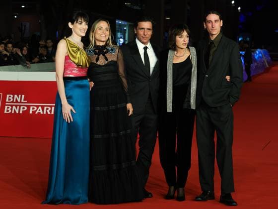 Rome: Rome Cinema Fest 2025, evening 2 - Red carpet for the film A Brief History of Love. Pictured are Pilar Fogliati, Ludovica Rampoldi, Adriano Giannini, Valeria Golino, and Andrea Carpenzano. Rome  - ZUMAp169 20251016_zea_p169_1314 Copyright: xMarcoxProvvisionatox