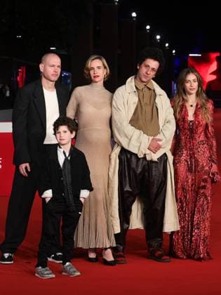 Rome: Rome Cinema Fest 2025, evening 2 - Red carpet film Ken. In the photo Noah Lapid Preis, Nadav Lapid, Naama Preis, Ariel Bronz, Efrat Dor Rome  - ZUMAp169 20251016_zea_p169_1318 Copyright: xMarcoxProvvisionatox