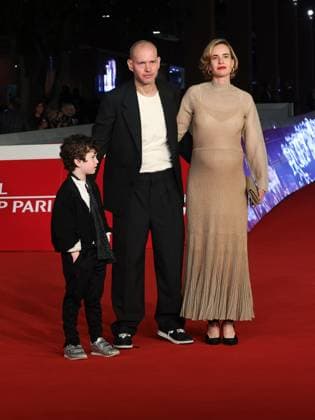 Rome: Rome Cinema Fest 2025, evening 2 - Red carpet film Ken. In the photo Noah Lapid Preis, Nadav Lapid, Naama Preis Rome  - ZUMAp169 20251016_zea_p169_1346 Copyright: xMarcoxProvvisionatox