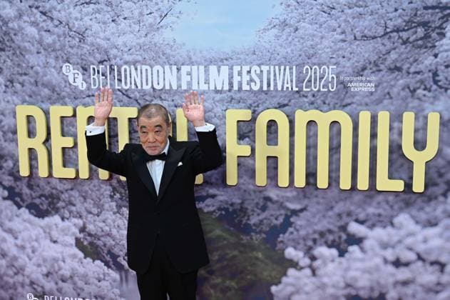69th BFI London Film Festival LONDON, UNITED KINGDOM - OCTOBER 16: Japanese actor Akira Emoto attends the premiere of the film Rental Family during the 69th BFI London Film Festival held at the Royal Festival Hall in London, UK on October 16, 2025. Rasid Necati Aslim Anadolu London United Kingdom. Editorial use only. Please get in touch for any other usage.  Copyright: x2025xAnadoluxRasidxNecatixAslimx