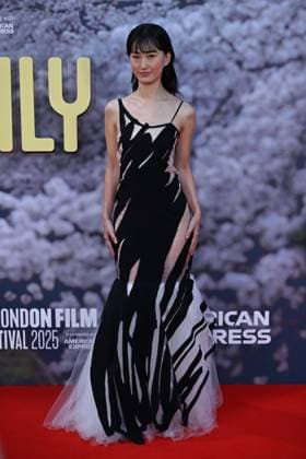 69th BFI London Film Festival LONDON, UNITED KINGDOM - OCTOBER 16: Mari Yamamoto attends the premiere of the film Rental Family during the 69th BFI London Film Festival held at the Royal Festival Hall in London, UK on October 16, 2025. Rasid Necati Aslim Anadolu London United Kingdom. Editorial use only. Please get in touch for any other usage.  Copyright: x2025xAnadoluxRasidxNecatixAslimx