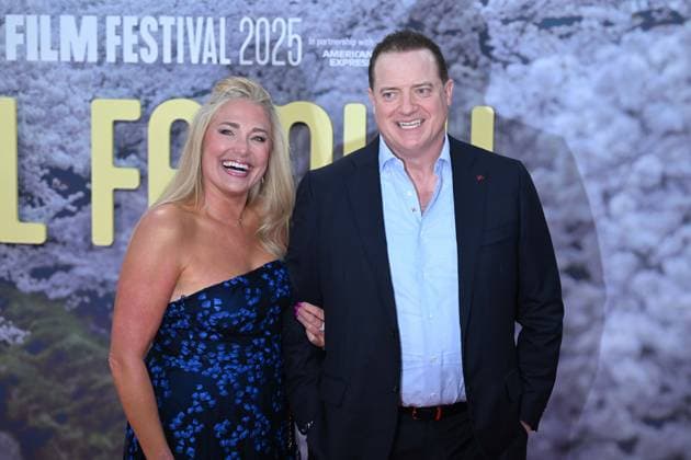 69th BFI London Film Festival Ingiltere nin baskenti Londra da bulunan Royal Festival Hall da düzenlenen 69. BFI Londra Film Festivali nde Rental Family filminin galasi yapildi. Etkinlige Brendan Fraser (sagda) ve Jeanne Moore (solda) da katildi. Rasid Necati Aslim Anadolu London United Kingdom. Editorial use only. Please get in touch for any other usage.  Copyright: x2025xAnadoluxRasidxNecatixAslimx