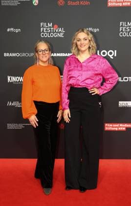 Gertje Forlong and Jennifer Buschmann arriving at the Film Festvial Cologne Awards ceremony on 16 10 2025 at the Cineplex Filmpalast in Cologne Film Festival Cologne Awards 2025 in Cologne