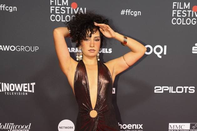 Jasmin Mokhtare arriving at the Film Festvial Cologne Awards ceremony on 16 10 2025 at the Cineplex Filmpalast in Cologne Film Festival Cologne Awards 2025 in Cologne