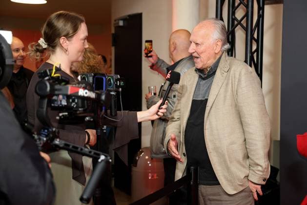 Werner Herzog, the director on arrival in an interview for the Cologne Film Award as part of the Film Festvial Cologne Awards on 16 10 2025 at the Cineplex Filmpalast in Cologne Film Festival Cologne Awards 2025 in Cologne