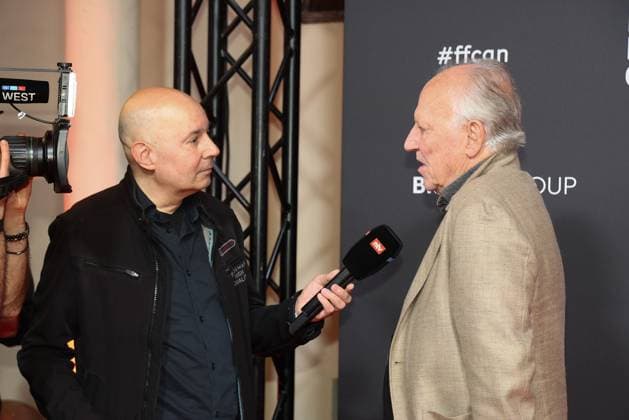Werner Herzog, the director on arrival in an interview for the Cologne Film Award as part of the Film Festvial Cologne Awards on 16 10 2025 at the Cineplex Filmpalast in Cologne Film Festival Cologne Awards 2025 in Cologne